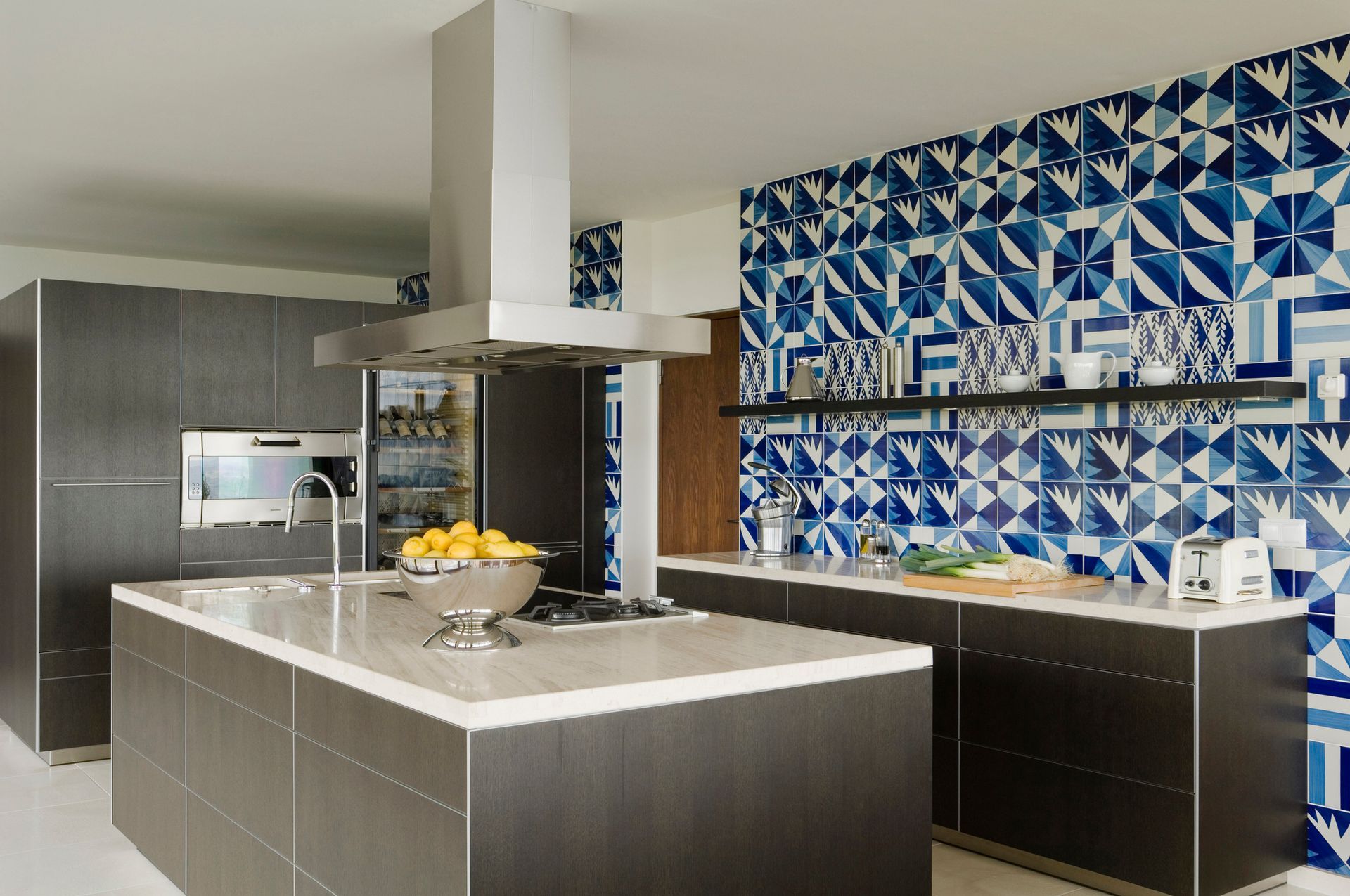 Modern Kitchen with Gray Cabinets — San Antonio, TX — Villa Tile Service