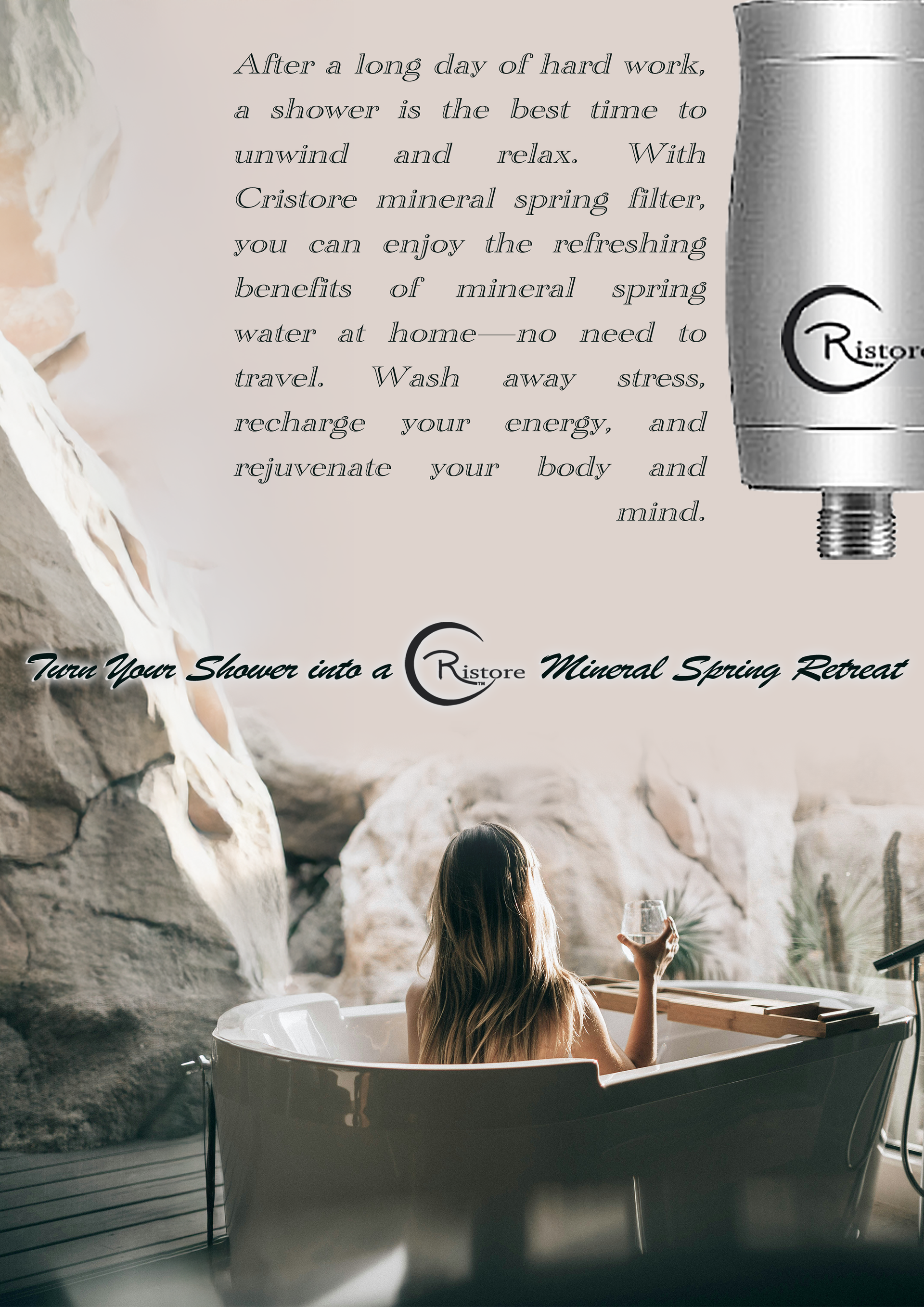 Cristore Mineral  Spring Shower Filter
