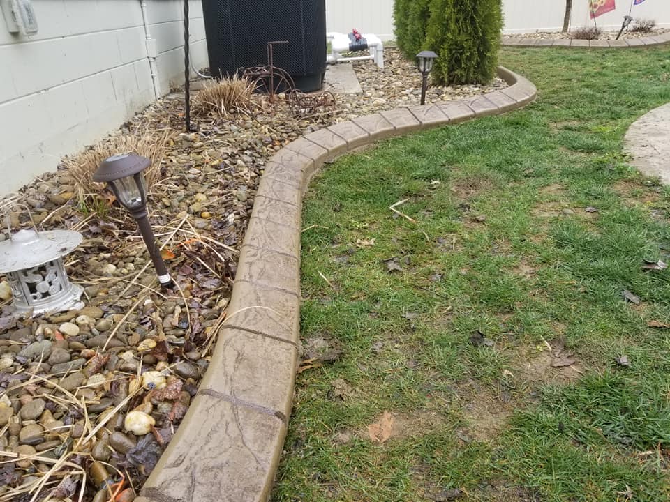 wide brick stamp pattern