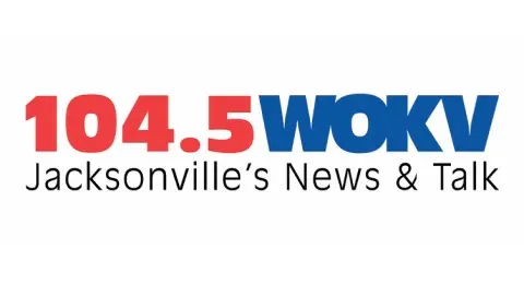 The logo for 104.5 wokv jacksonville 's news and talk