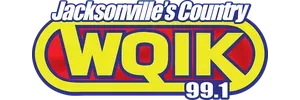 A logo for jacksonville 's country woik 90.1