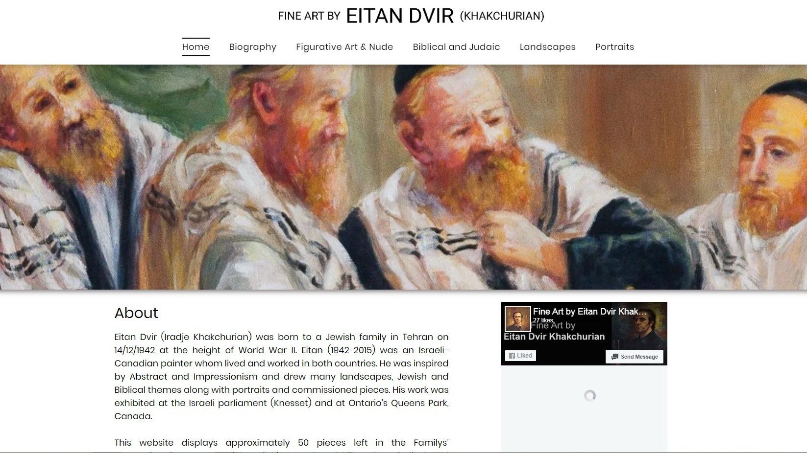 ציור של קבוצת גברים עם זקן באתר אינטרנט.