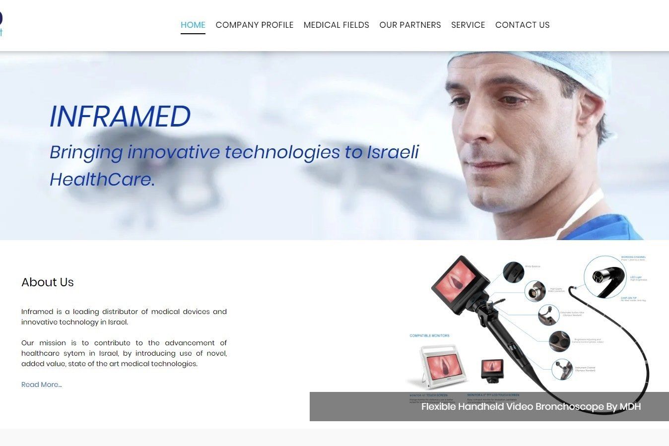 אינפראמד - אתר אינטרנט תדמיתי