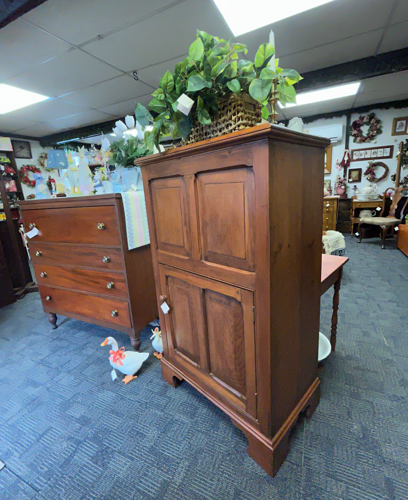 Antique Ice Chest, Beautifully Restored and Perfect for Storage
