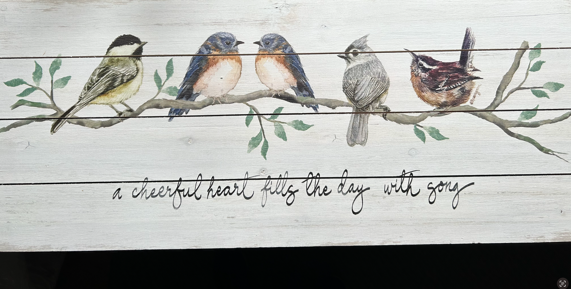 Bird Sign, Cheery and Delightful