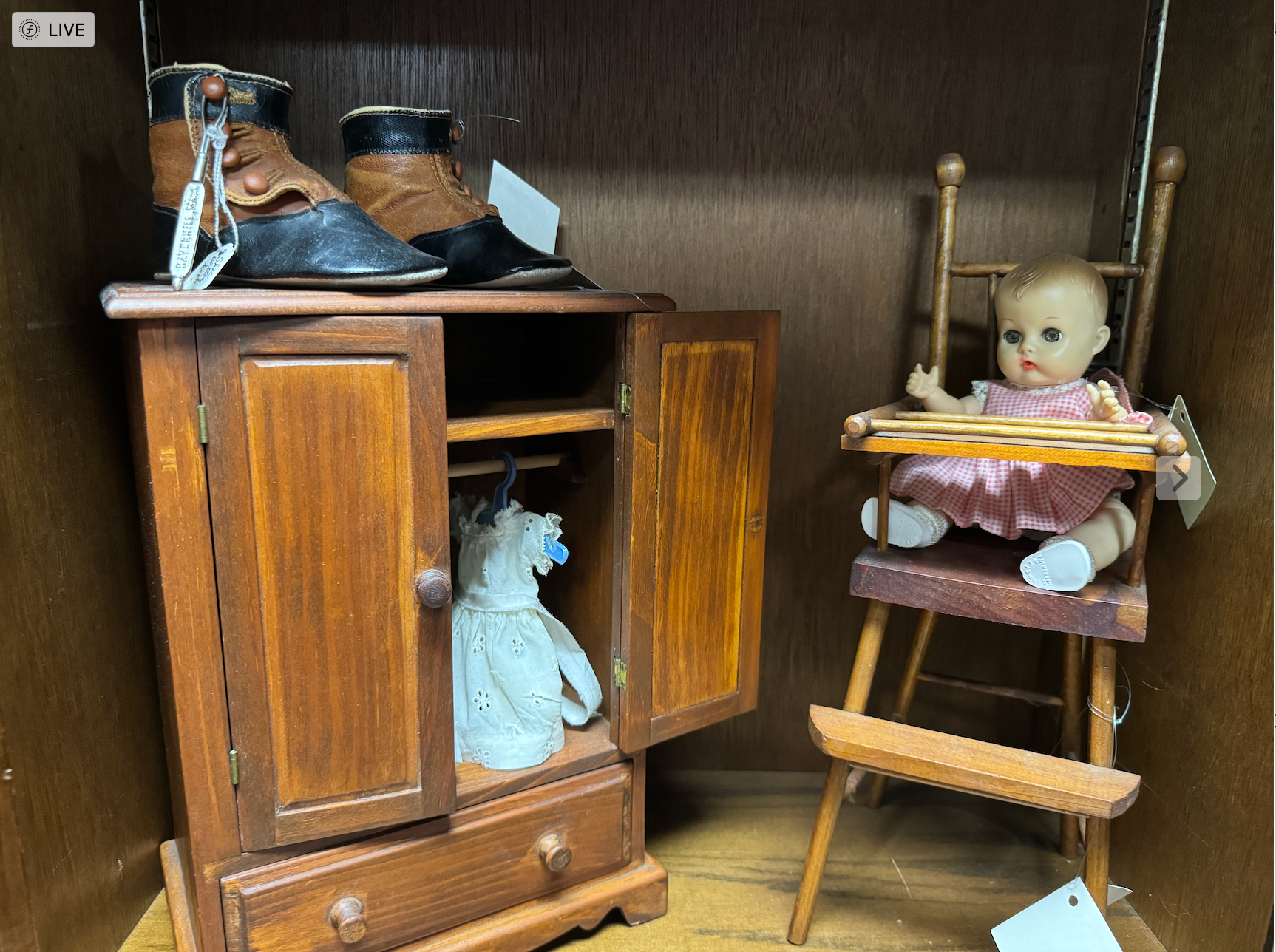Antique Doll Furnishings and Doll
