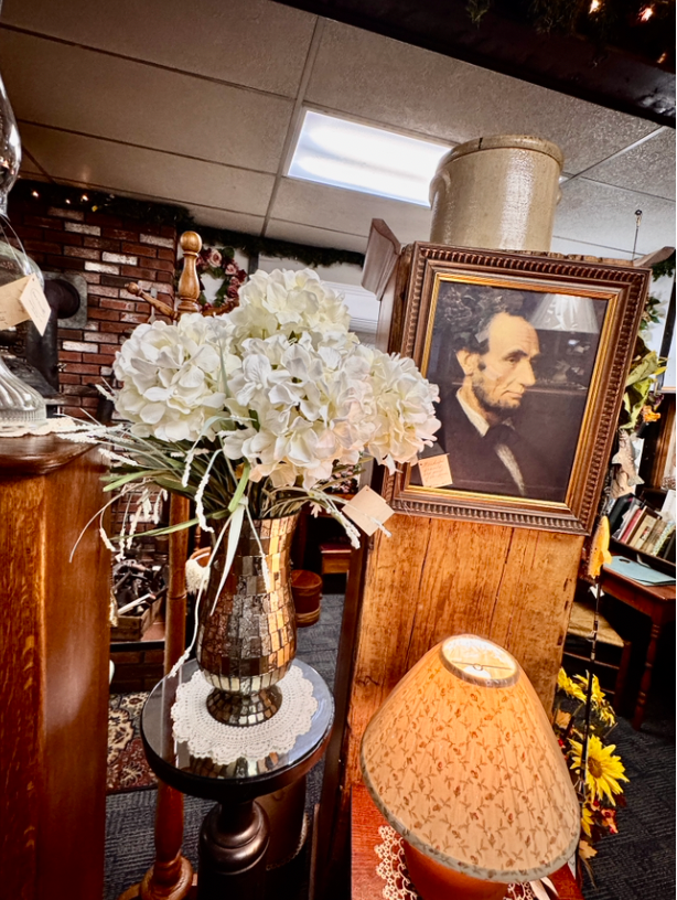 Child's Table and Dishes