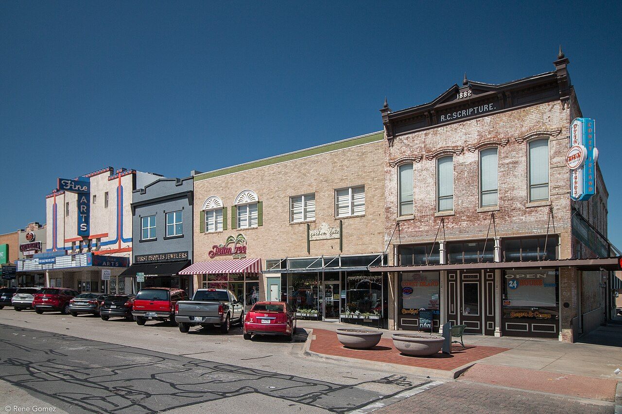Denton County Courthouse Square in Denton, Texas