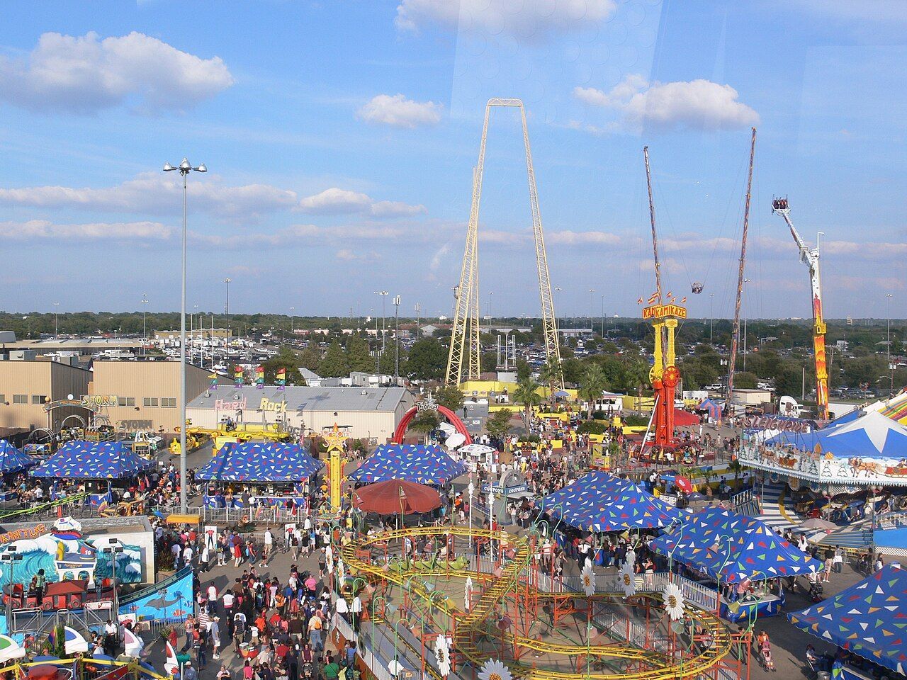 Texas State Fair at night