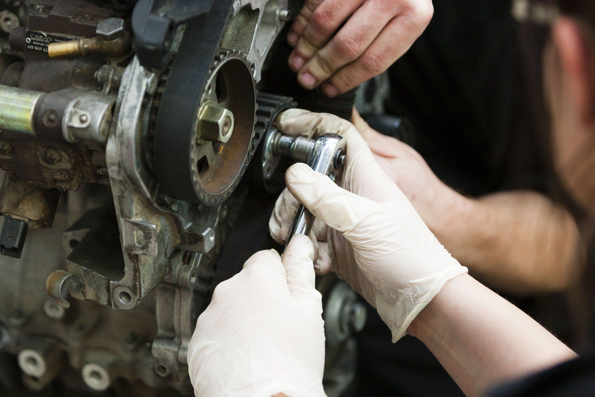 Timing belt replacement service package and cost