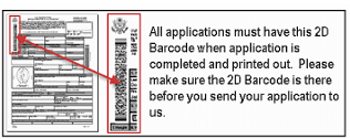 passport application barcode - passport services in Los Angeles, CA