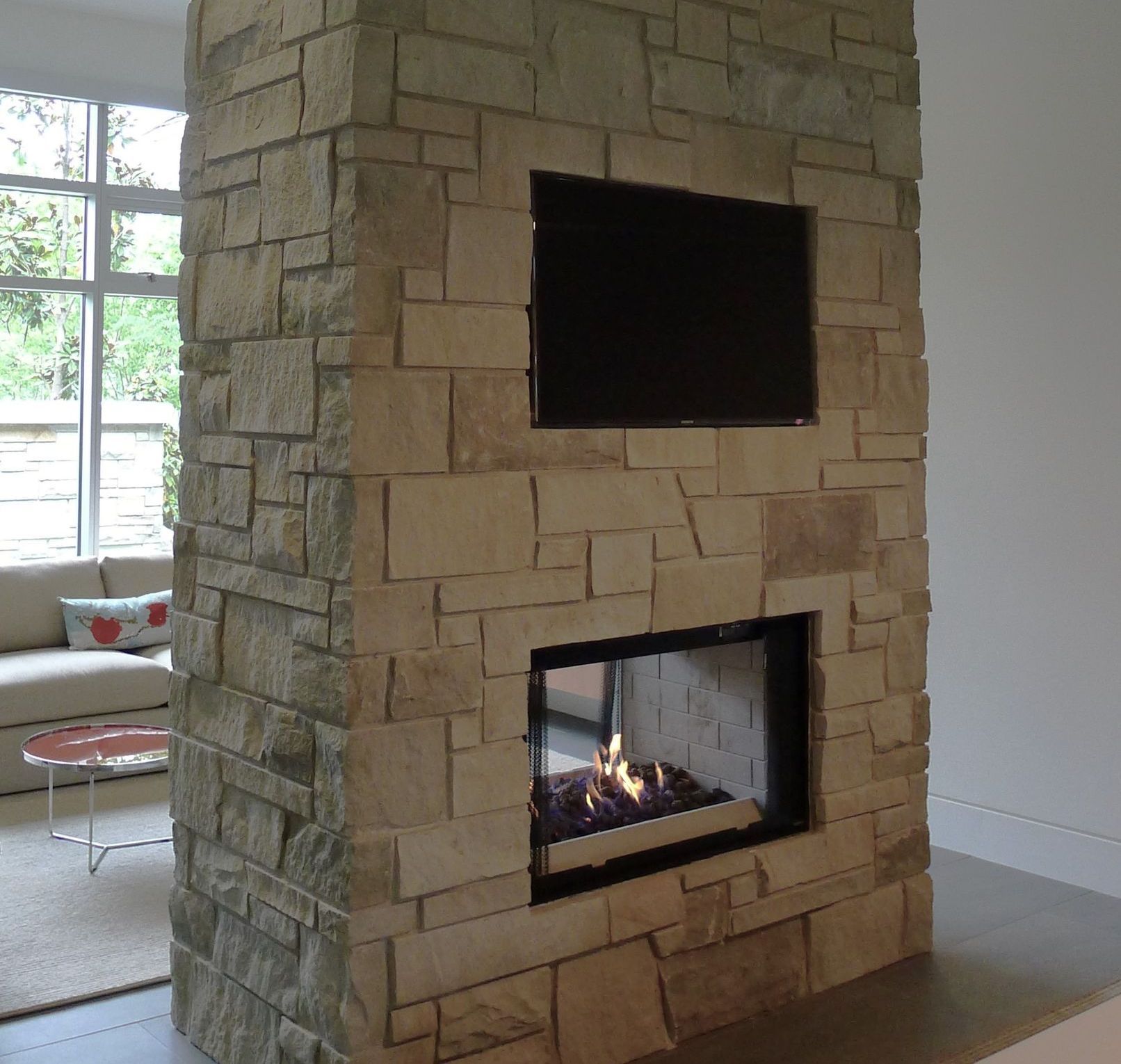 Fireplace | Interior Stonework | Residential | Stillwater Stoneworks