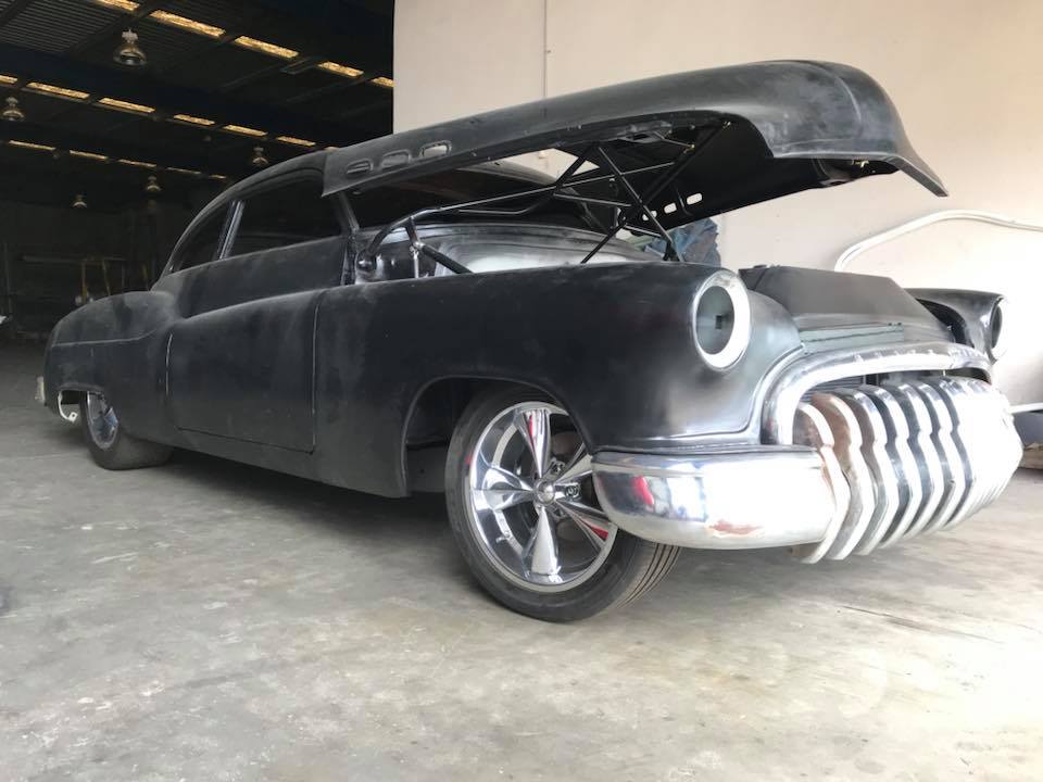 spot on performance and fabrications custom cars lsa rat rod buick chop top ls engine led sled all steel  brisbane australia