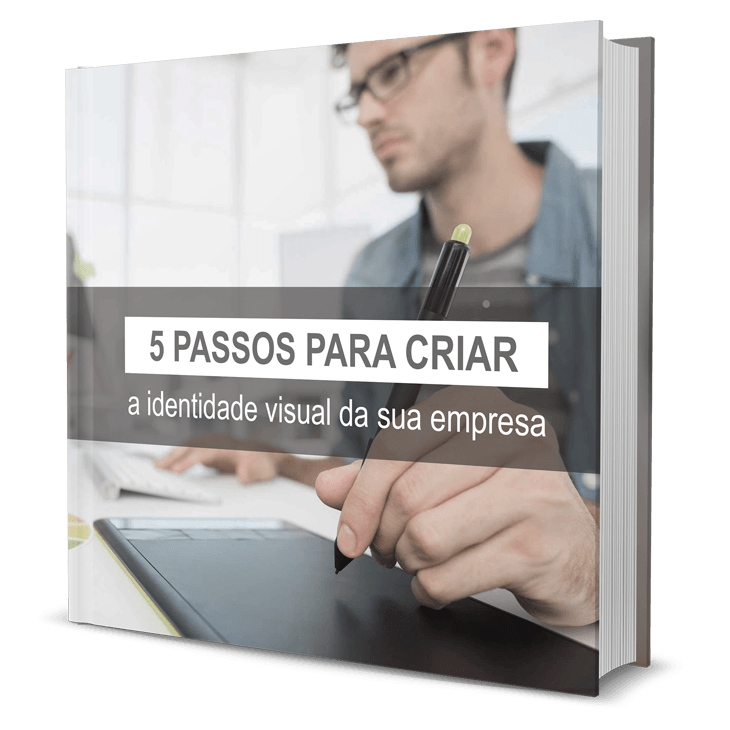 A book that says 5 passos para criar a identidade visual da sua empresa