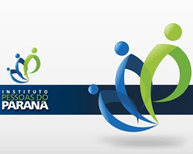 A blue and green logo for instituto pessoas do parana