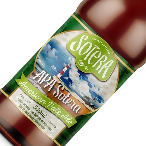 Uma garrafa de apa sotera americana pale ale