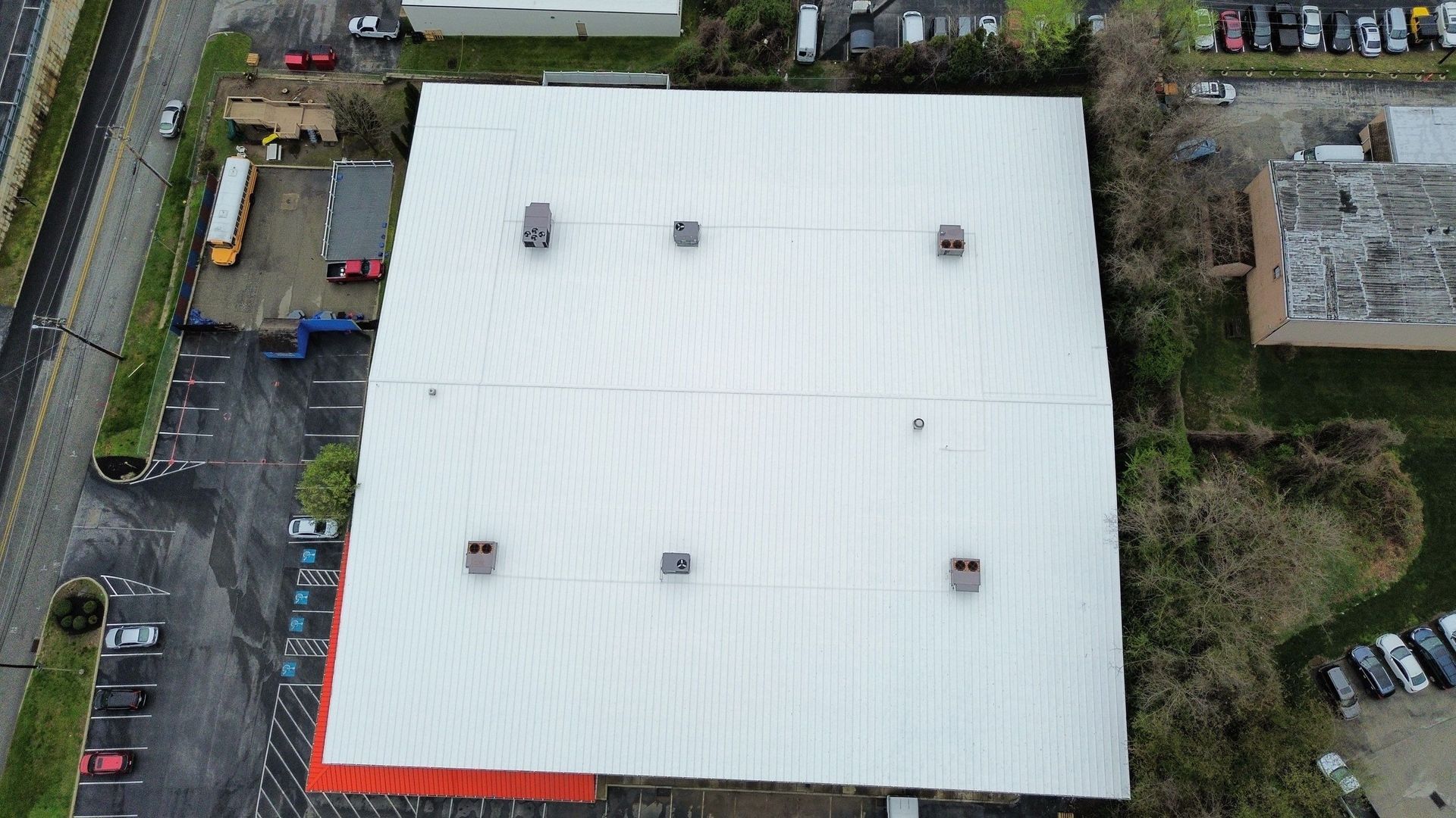 Commercial Metal Roof Restoration in Broomall, Pennsylvania