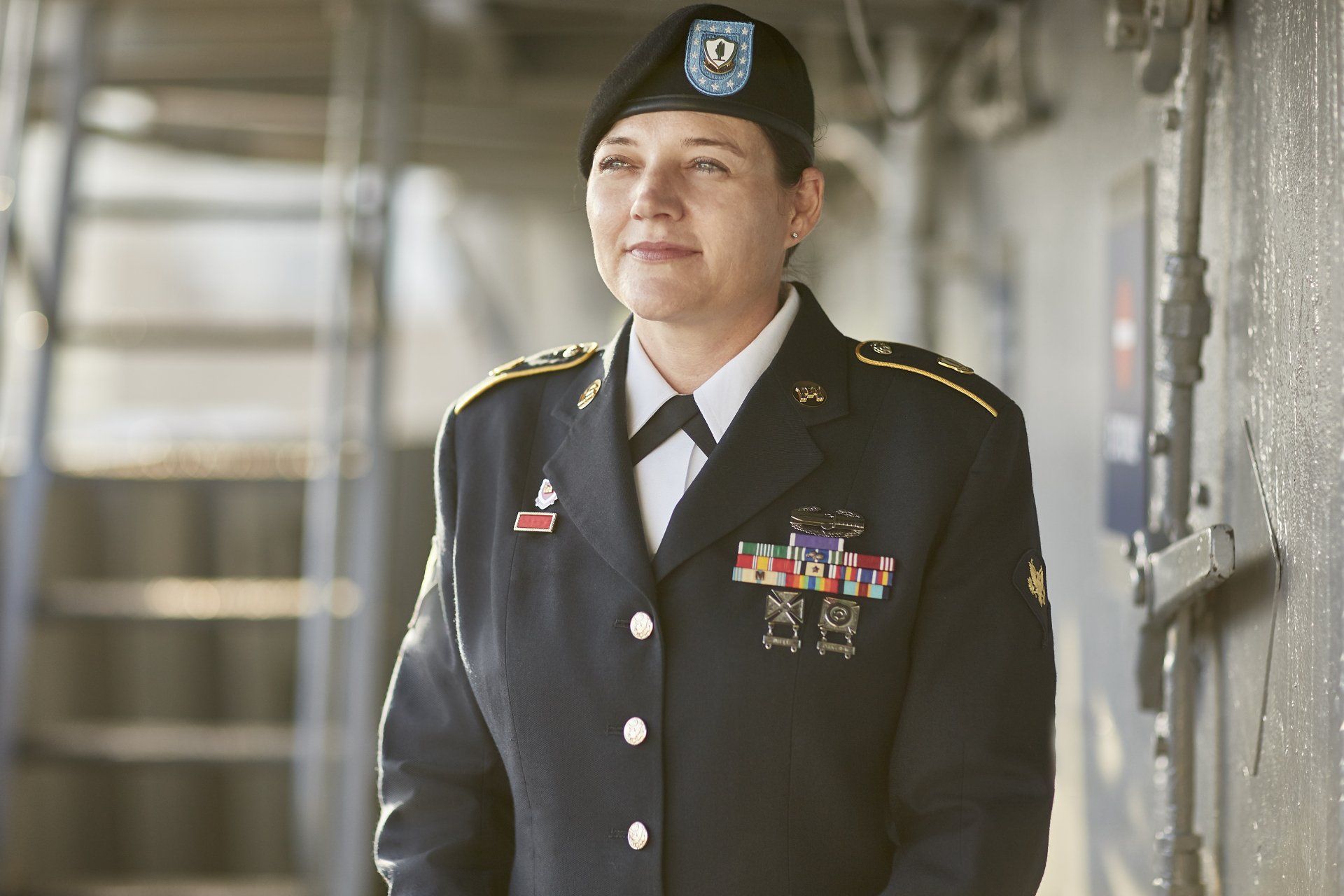 military younger woman