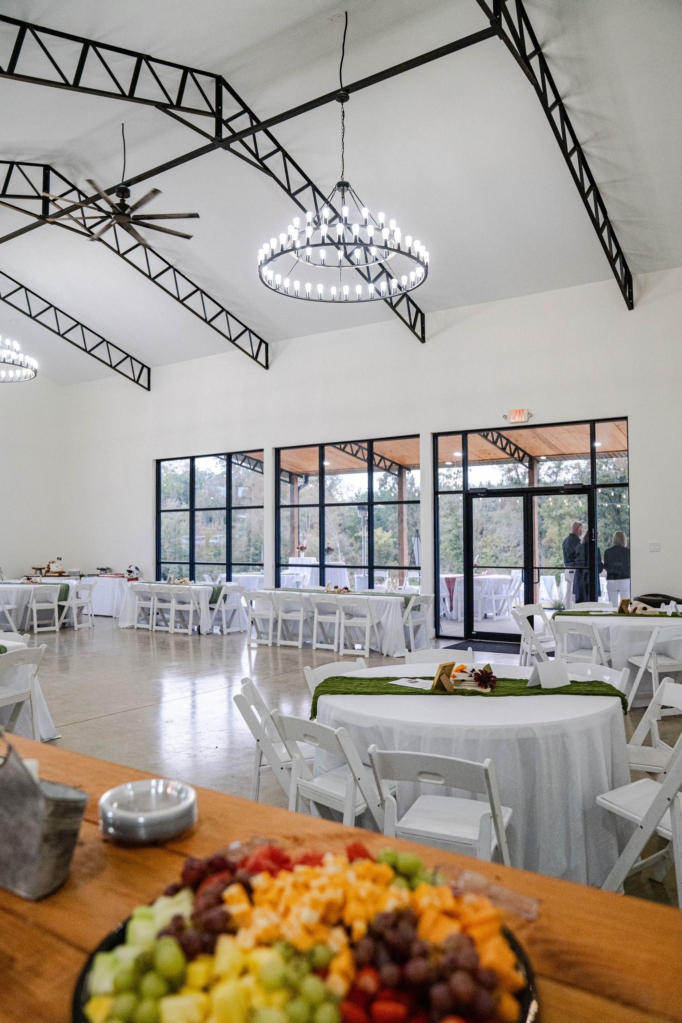 Wedding Reception Area at the Barn at Baxter Farms