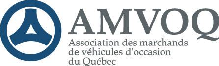 The logo for amvoq association des marchands de vehicules d' occasion du quebec