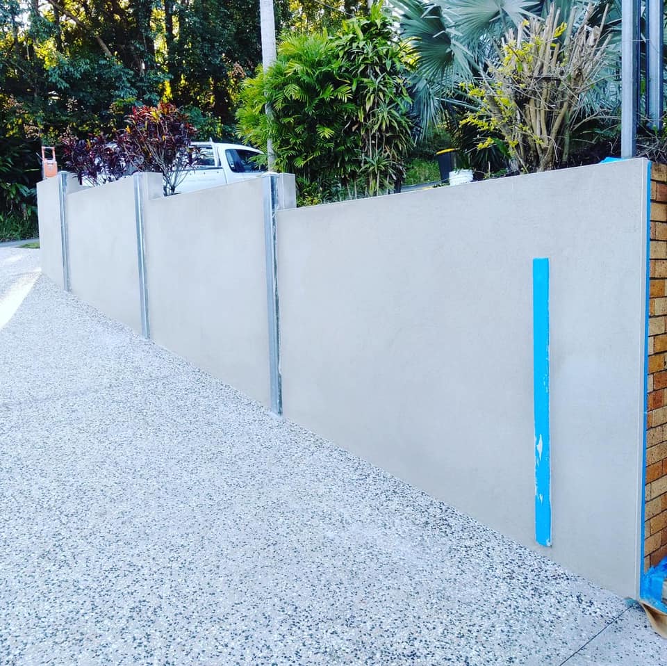 Fence Being Rendered — Rendering in Sunshine Coast, QLD