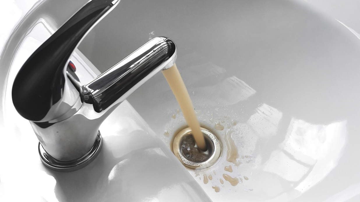 Dirty Water In Faucet Cause By Flood