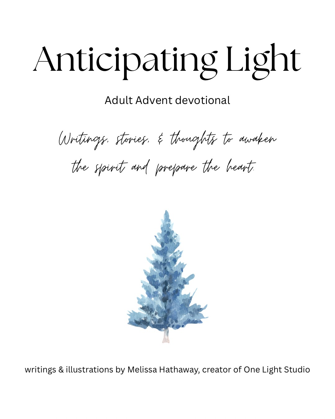 Cover of an Advent devotional book,