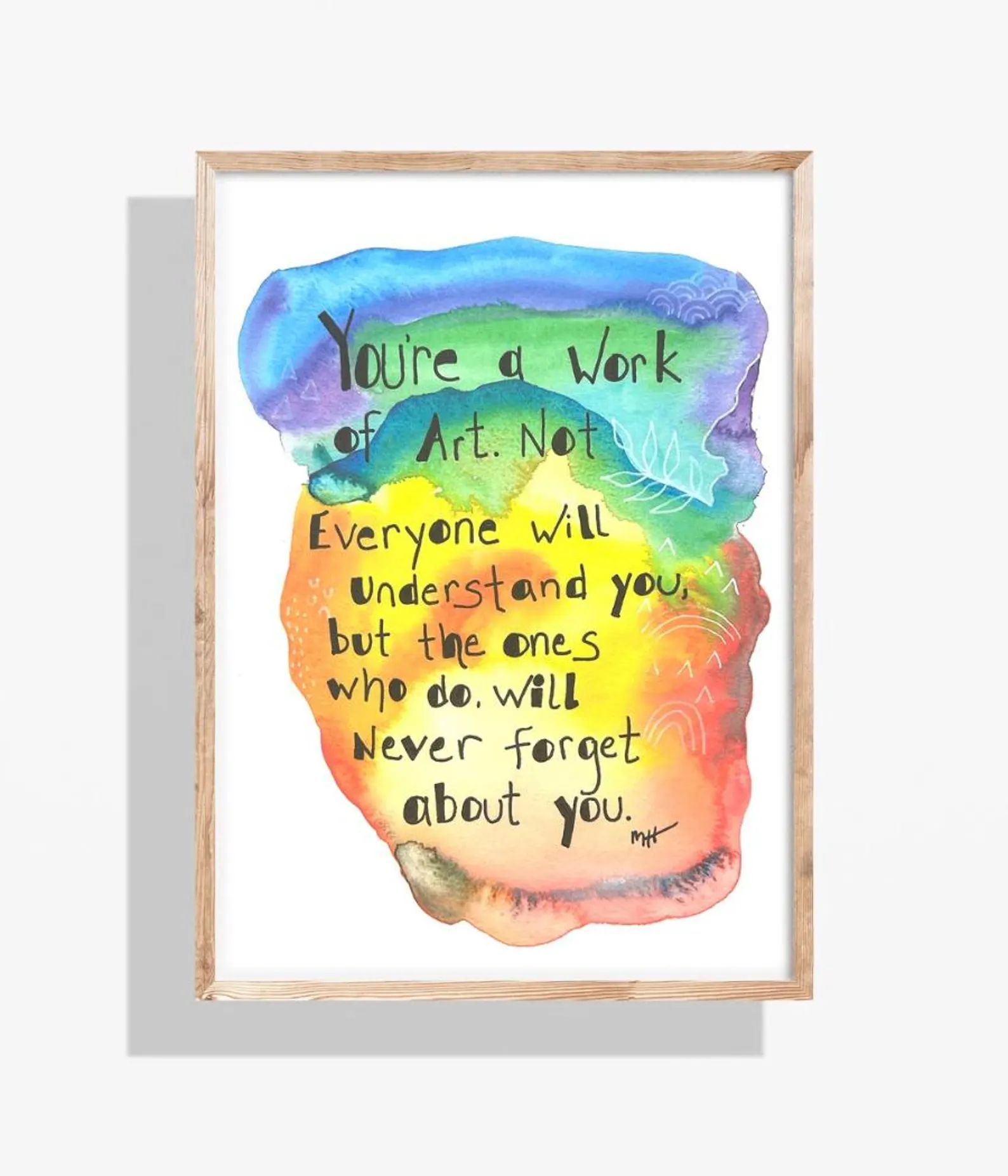 Watercolor art print: 