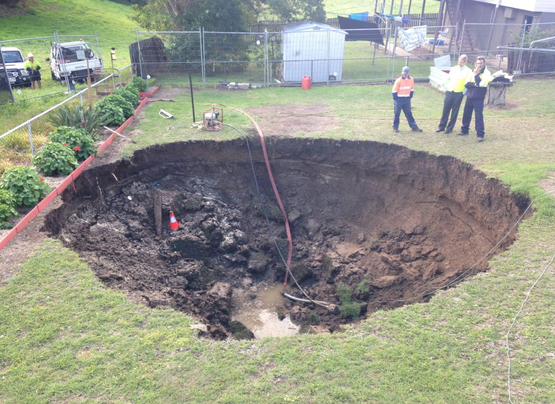 What Causes Sinkholes in Yards?