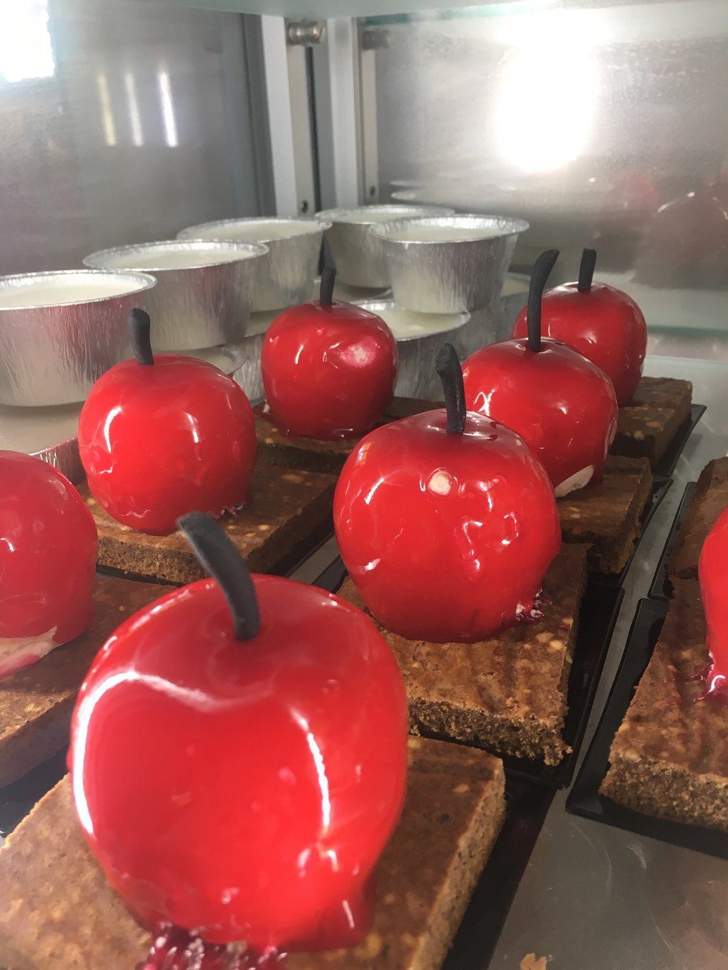 dessert monoporzione con mele caramellate