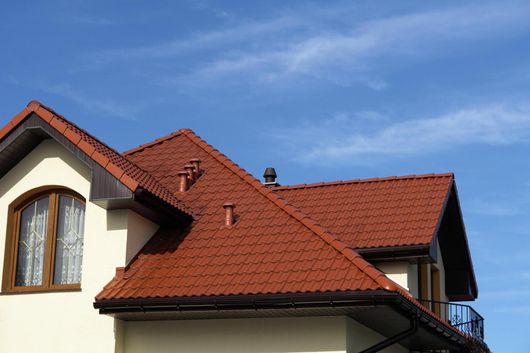 a roof made of metal