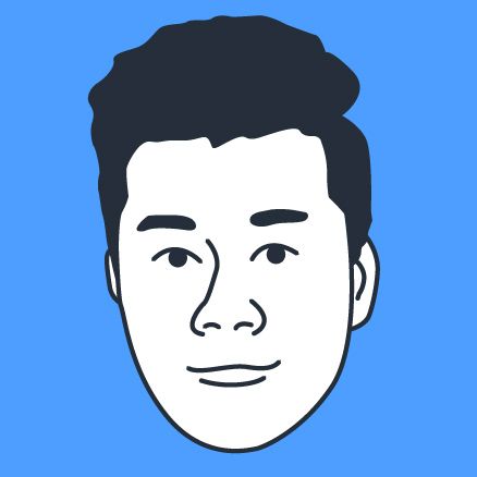 A black and white drawing of a man 's face with a beard.