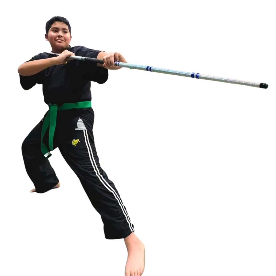 two adults sparring in martial arts