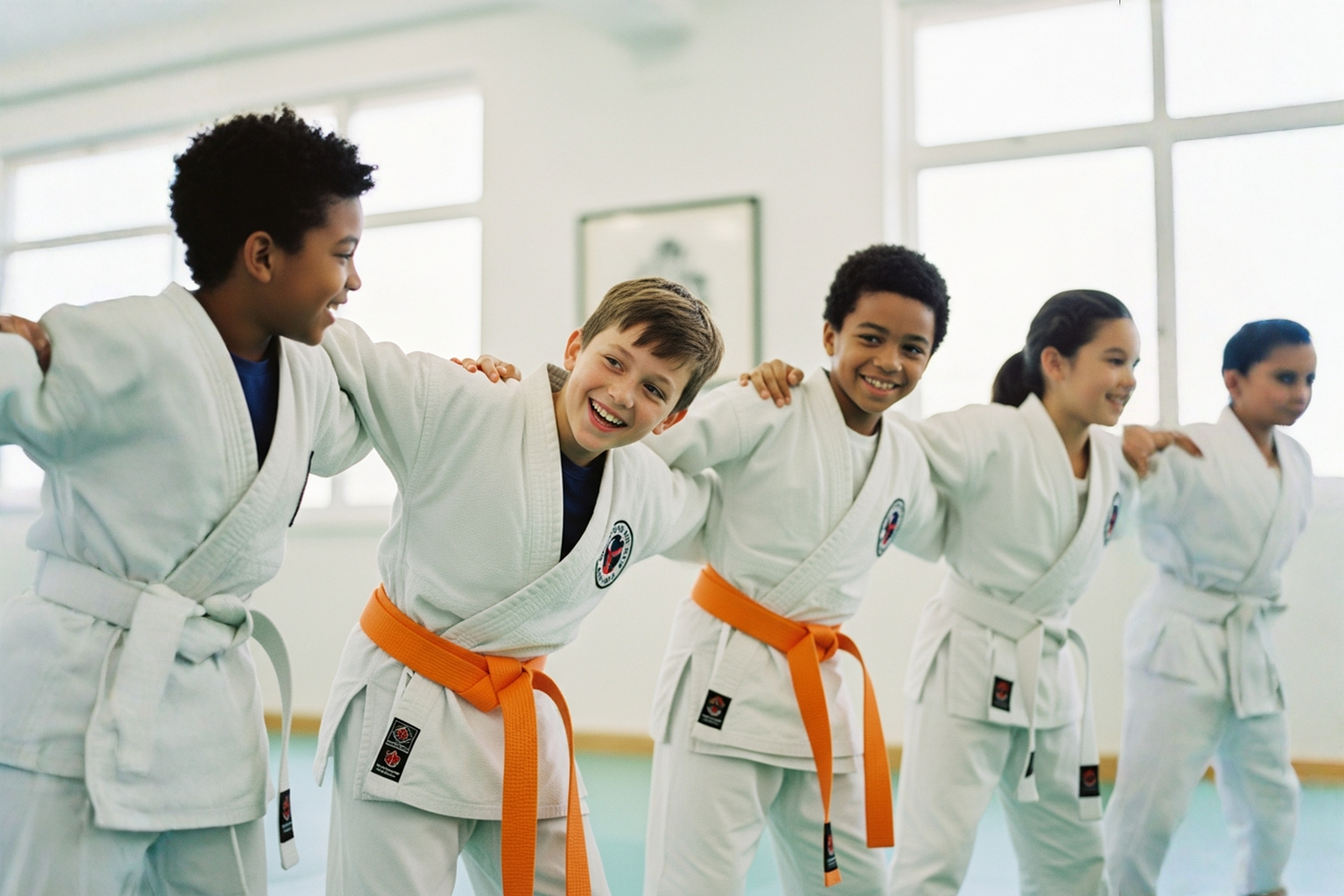A blurry picture of a bunch of colorful lights on a dark background.