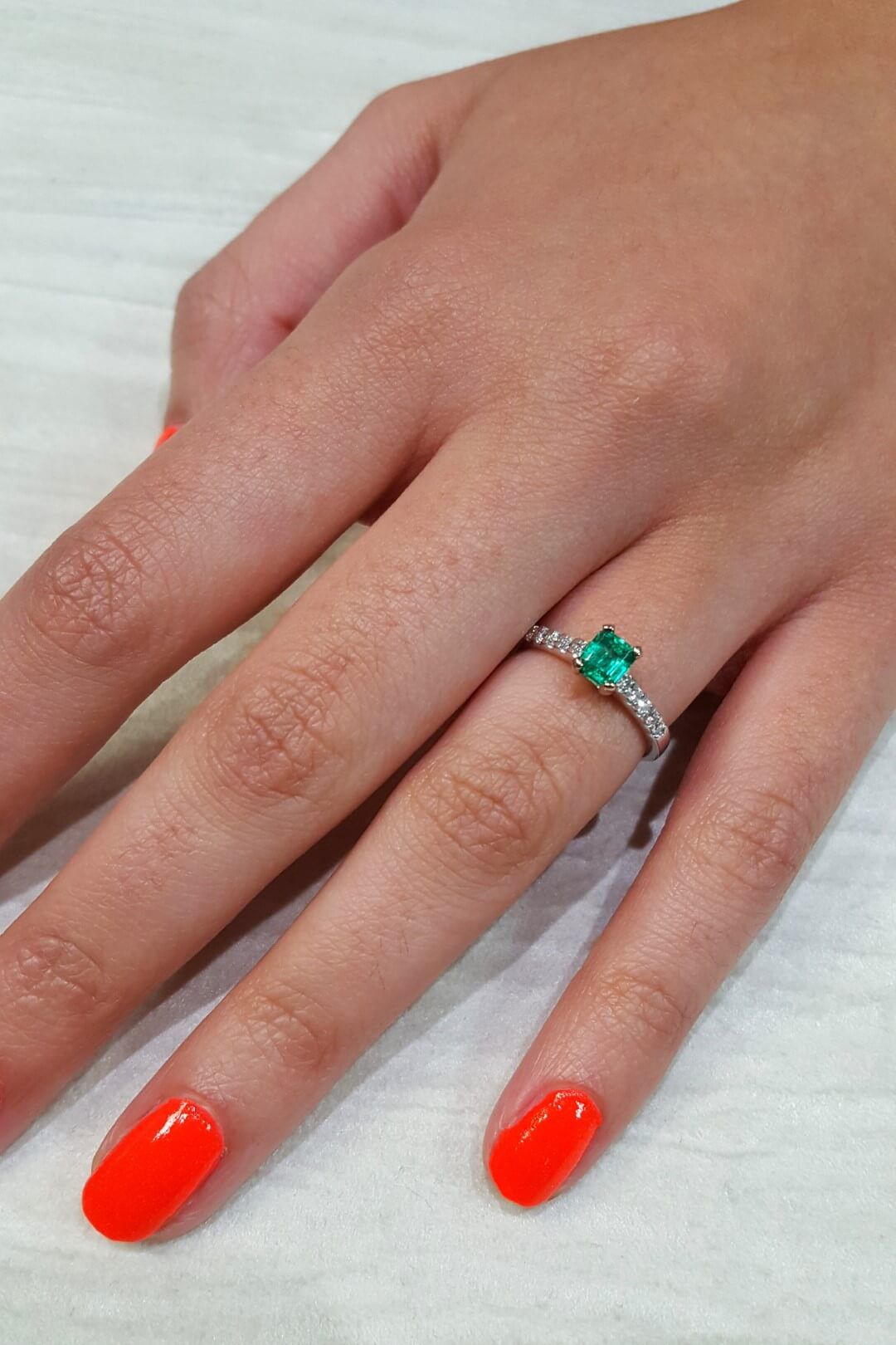 ring with green stone