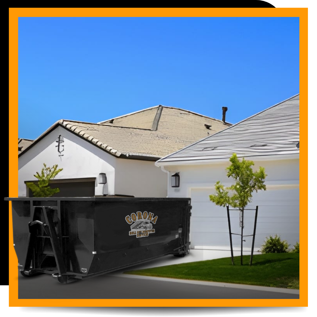 Dumpster Roll off parked