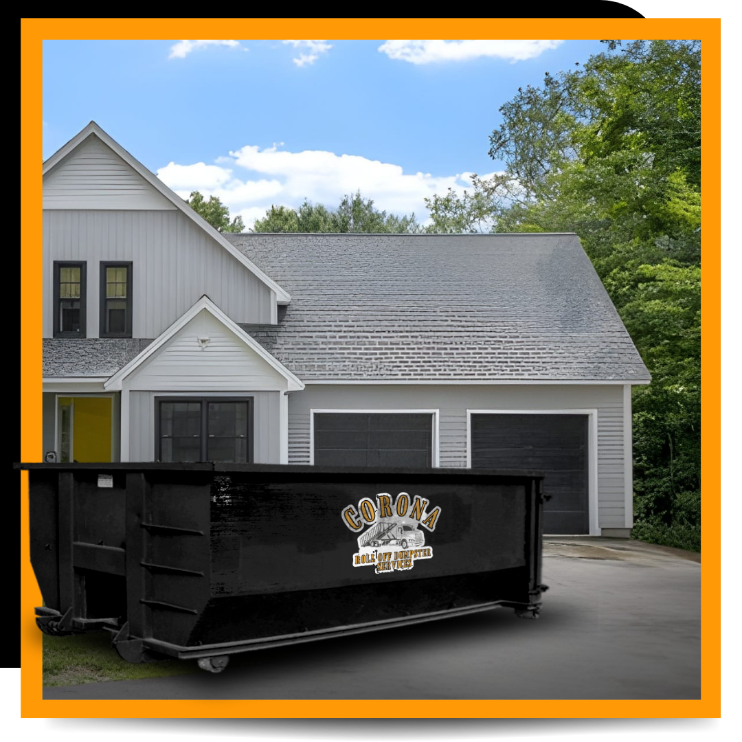 Dumpster Roll off parked