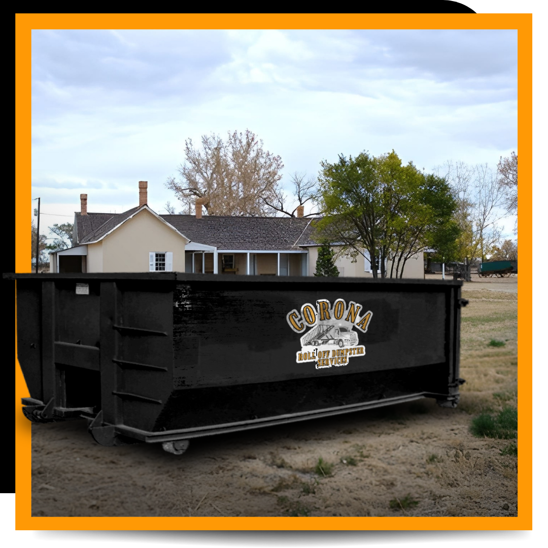 Dumpster Roll off parked