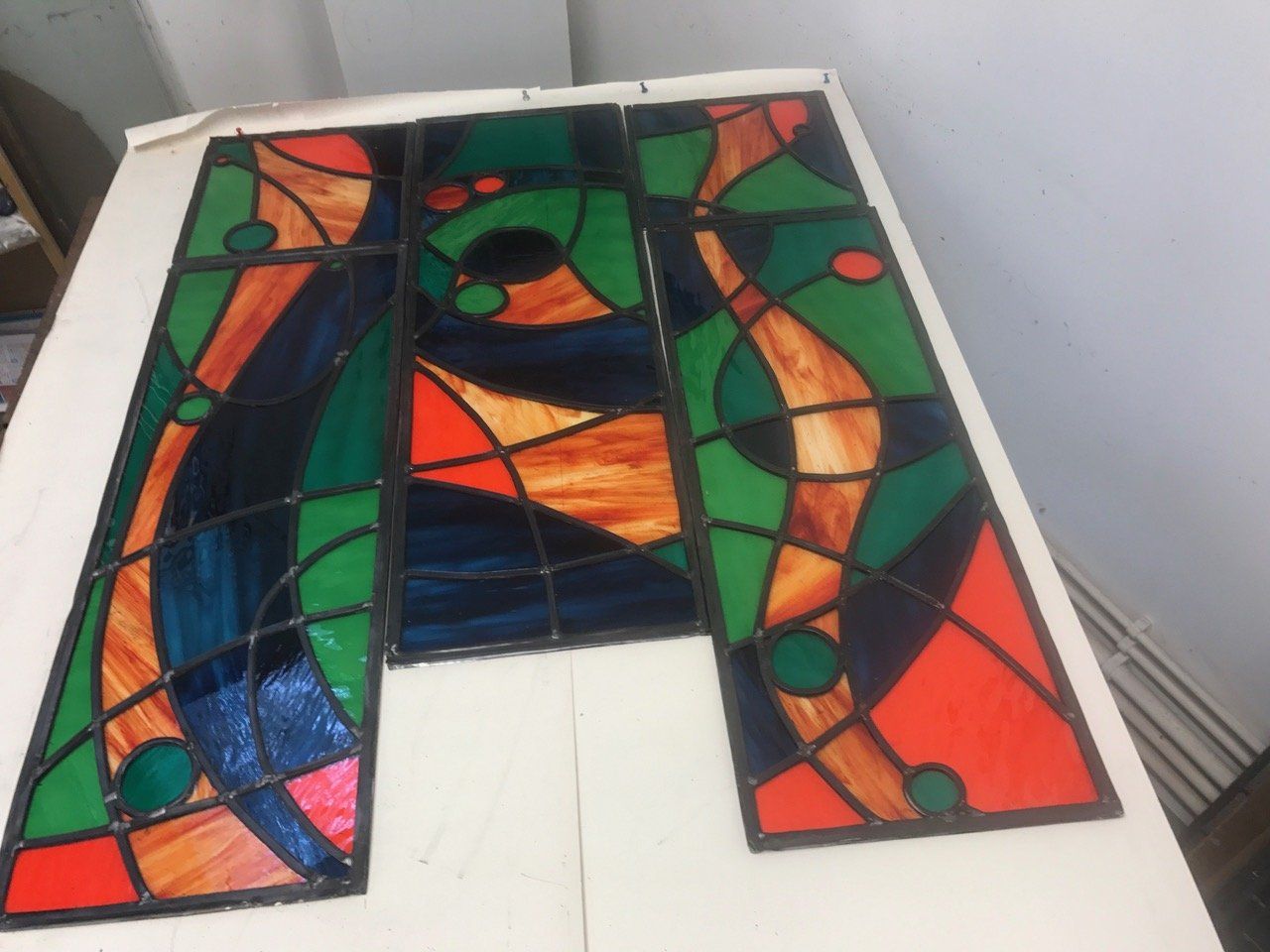 Large stained glass model