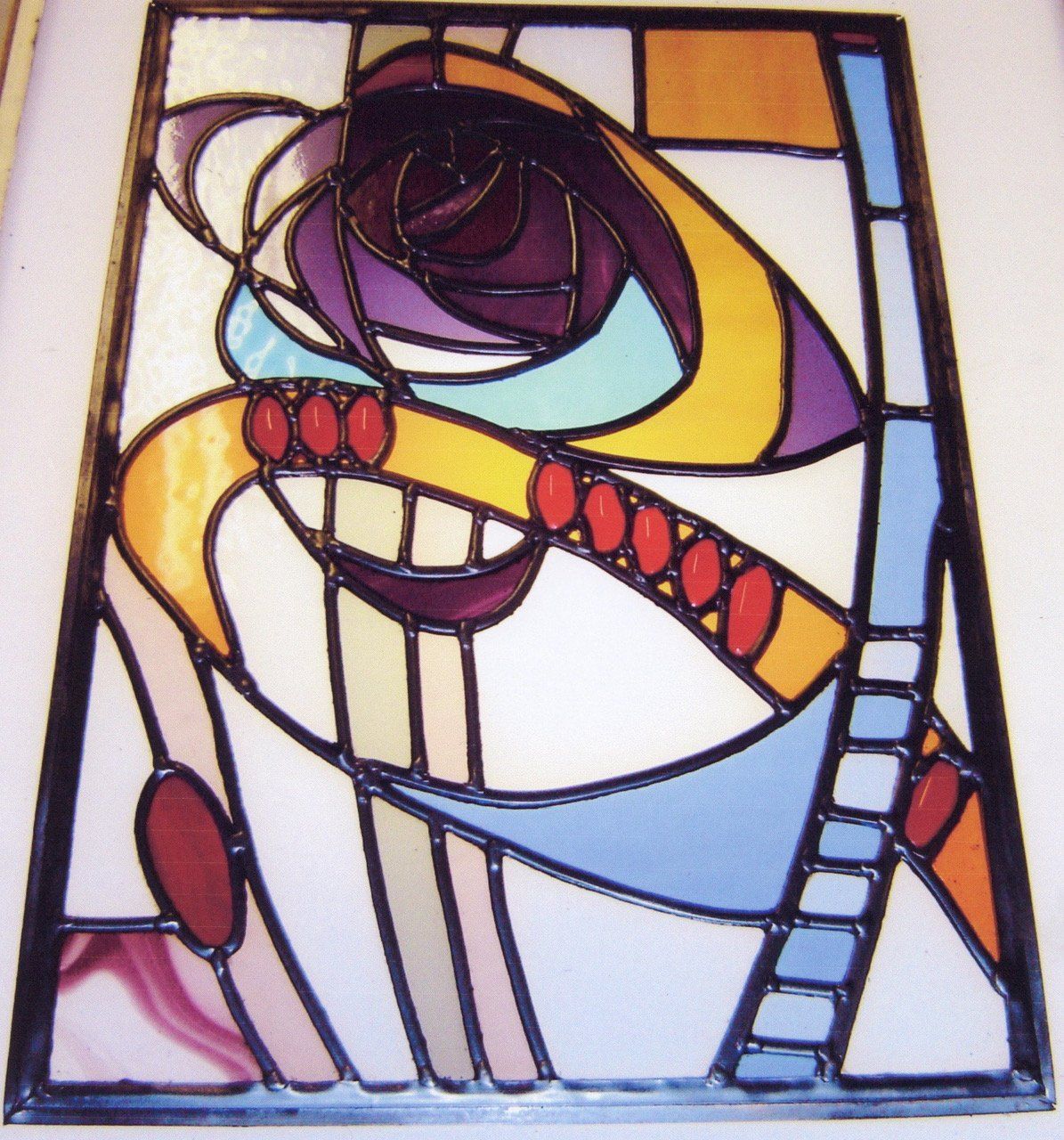 Foral stained glass
