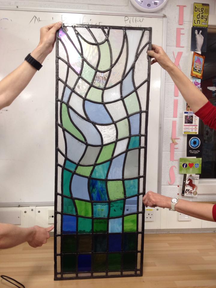 Stained glass panels, Sarah Glover's Stained Glass