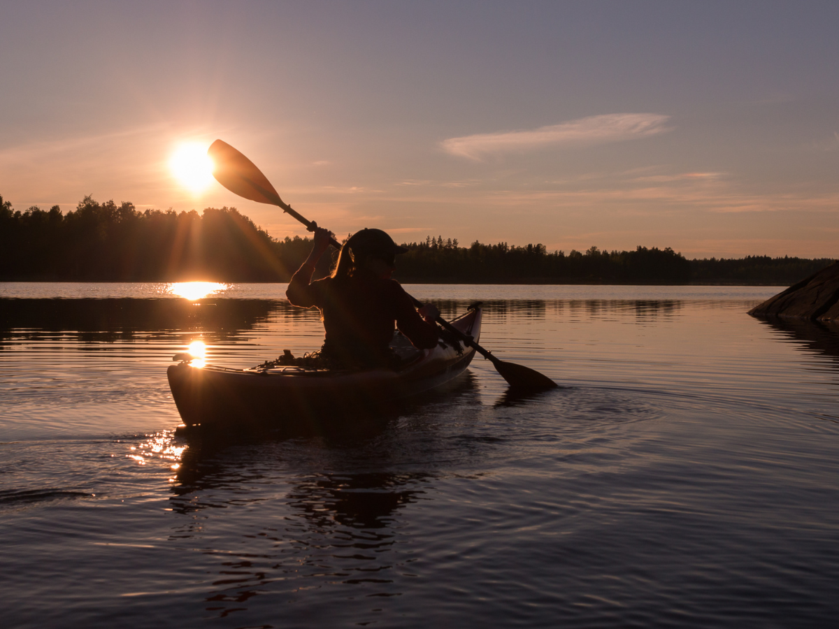 Kayaking workout Kayaking workout