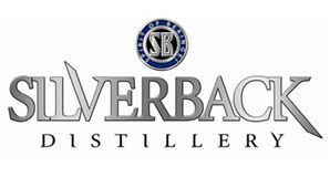 The silverback distillery logo is on a white background near adventure sports