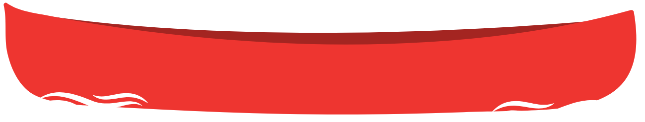 A red ribbon with a white border on a white background on the adventure sports website