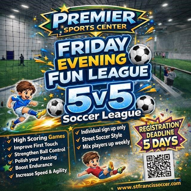 Join The fun on Friday nights at Premier Sports Center