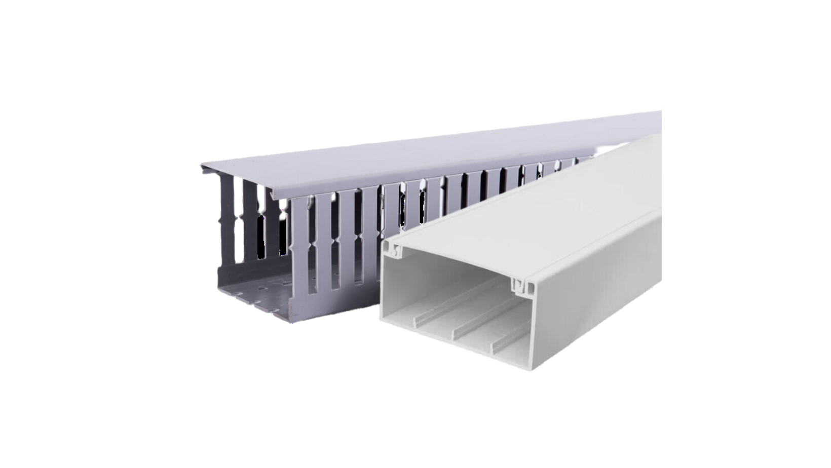 PVC trunking - solid and slotted