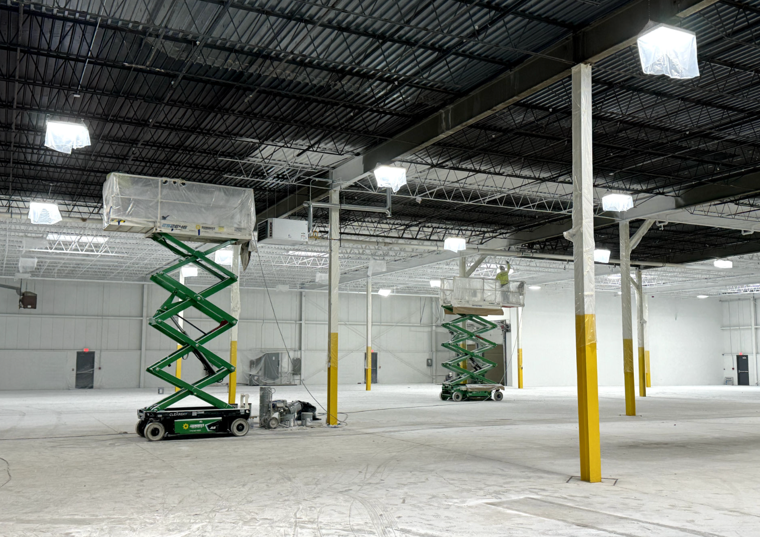 interior warehouse painting