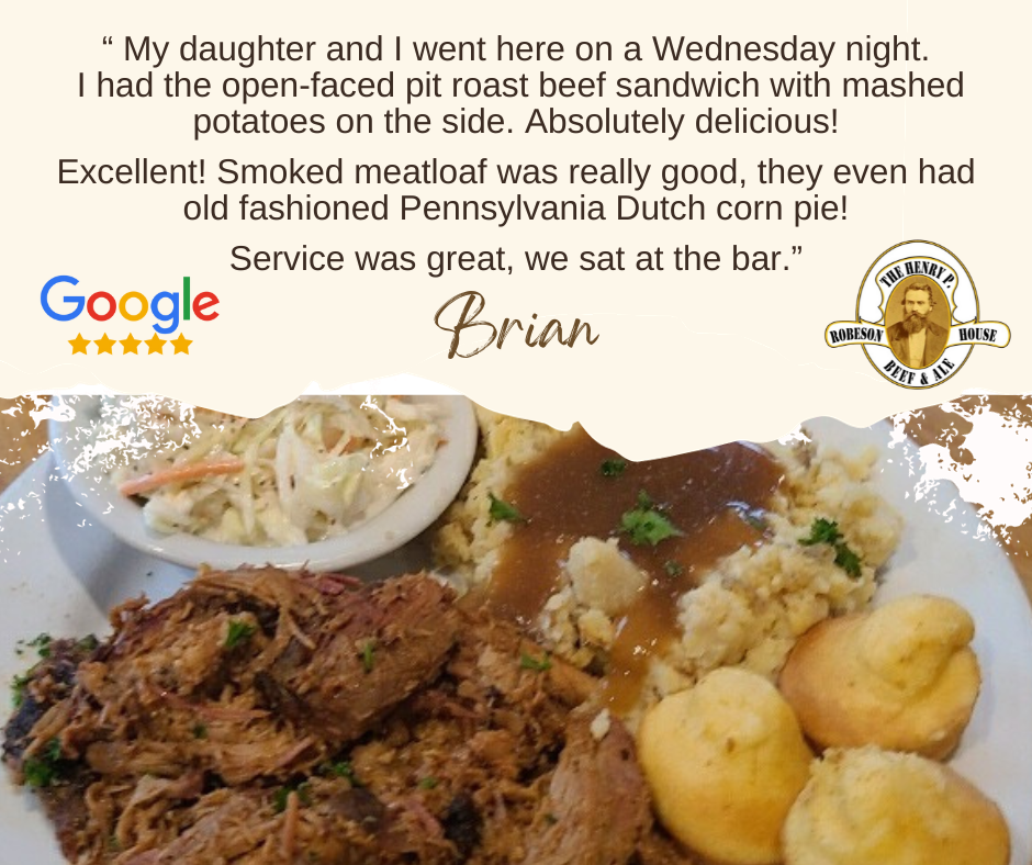 A picture of a plate of food with a google review