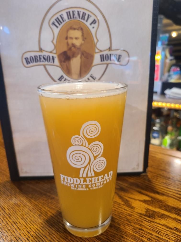 A glass of beer from the henry p. robeson house
