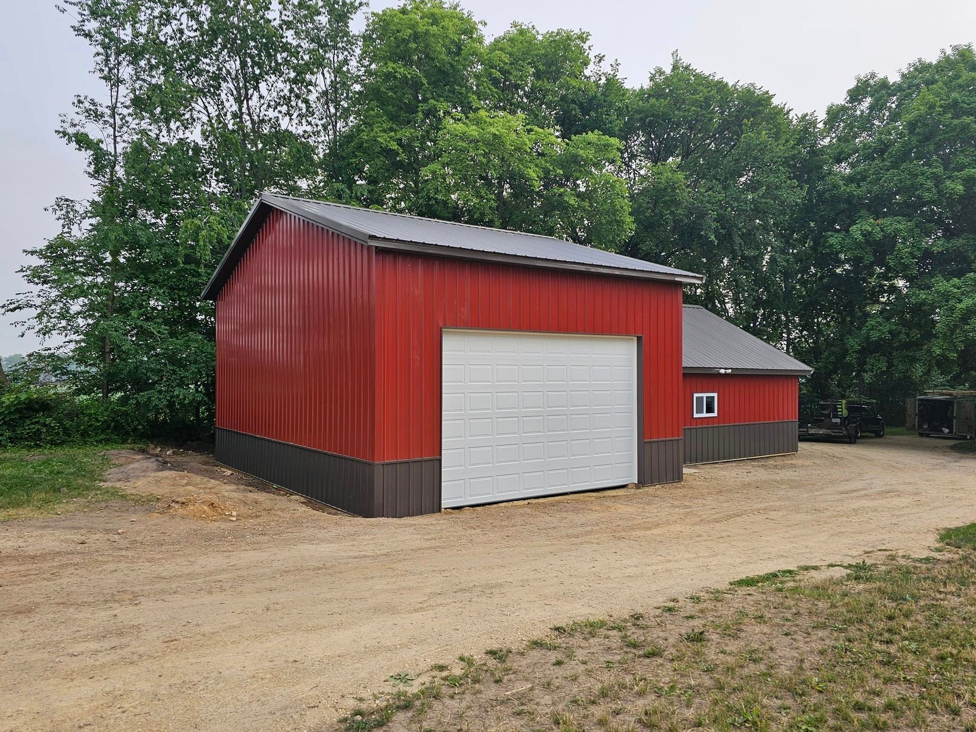 Custom built garage in Janesville, WI